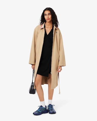Stretch Mini Piqué Wrap Dress