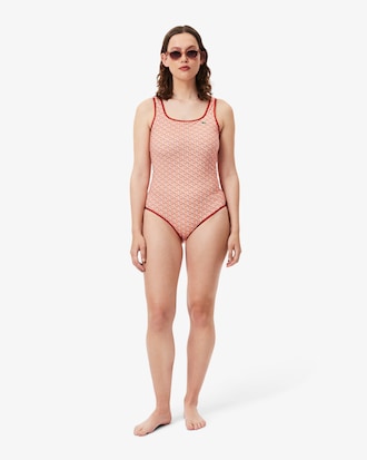 Printed One Piece Swimsuit