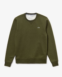 Men's Lacoste SPORT crew neck sweatshirt in solid fleece
