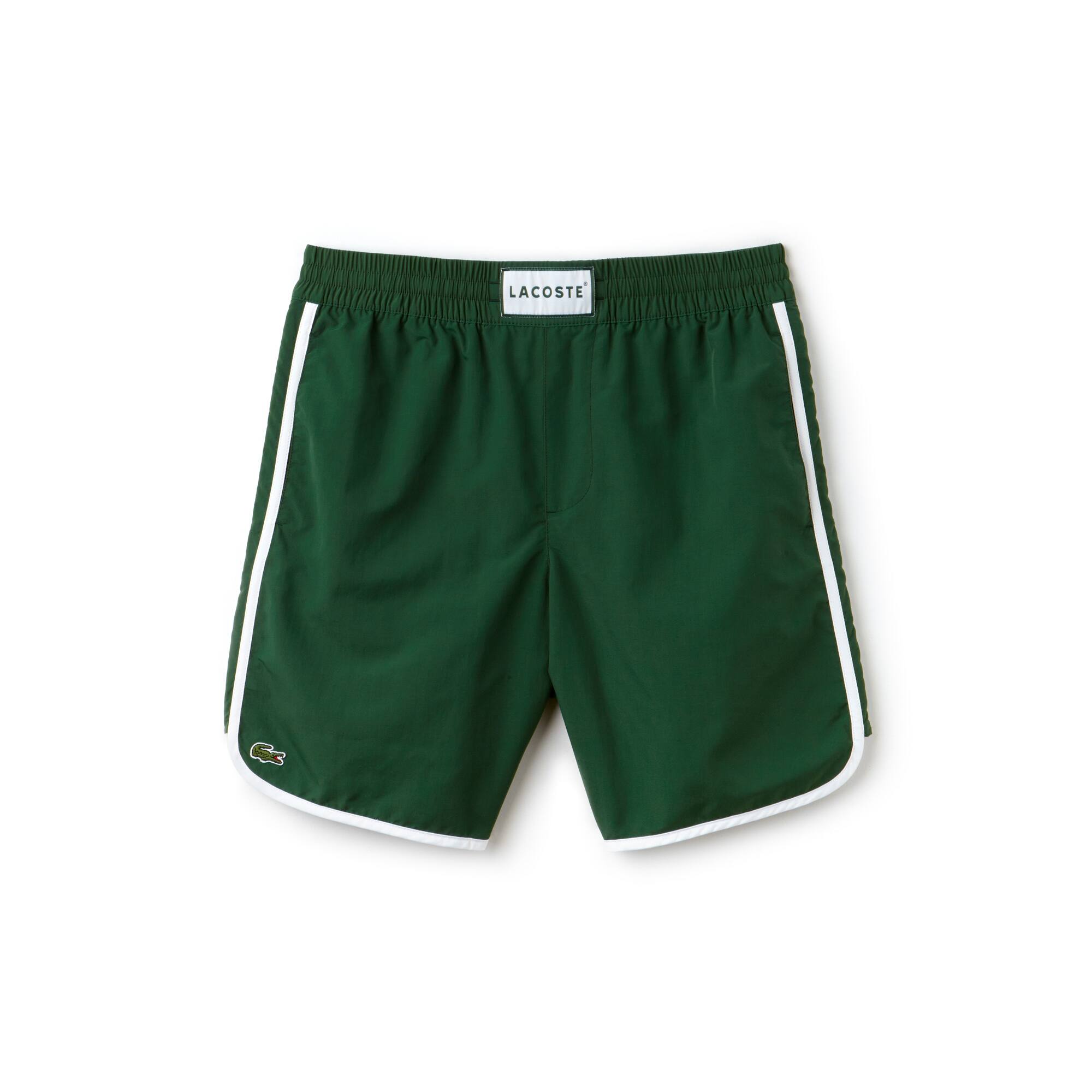 lacoste taffeta swim shorts