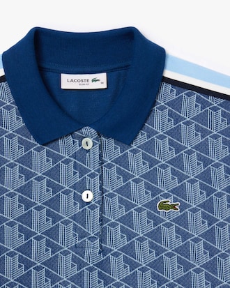 Slim Fit Monogram Jacquard Polo Shirt