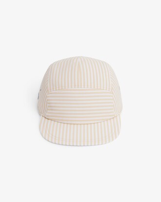 Striped Poplin Jockey Cap