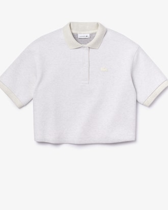 Women's Lacoste Motion Two-Ply Piqu&eacute; And Jersey Short Polo Shirt