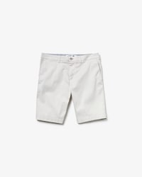 Men's Slim Fit Texturised Stretch Cotton Bermuda Shorts