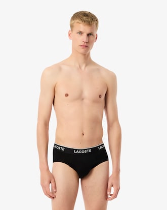 3-Pack Plain Cotton Logo Briefs