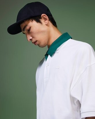 Men's Fashion Show Polo Shirt with Contrasted Collar
