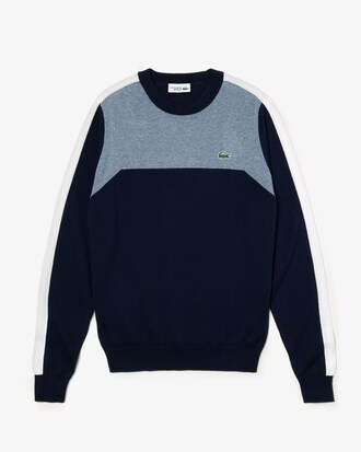 Men's Lacoste SPORT Crew Neck Technical Knit Golf Sweater