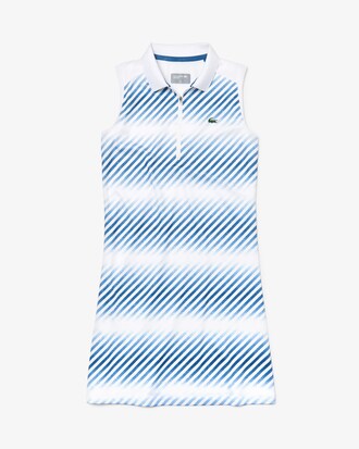 Women's Lacoste SPORT Shaded Striped Tech Piqu&eacute; Tennis Polo Shirt Dress