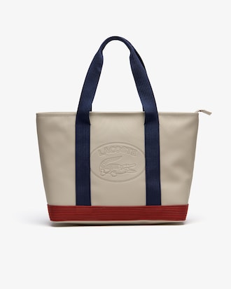 Women's Classic Coated Piqu&eacute; Canvas Zip Tote Bag