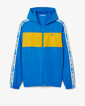 Colour-Block Logo Stripe Tennis Jacket