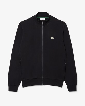 Zip-Up High Neck Fleece Sweatshirt