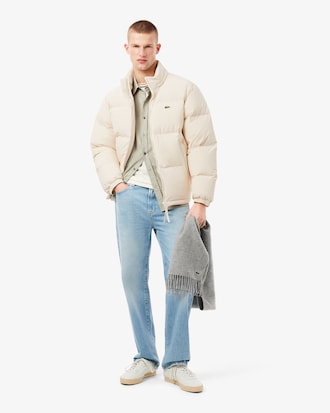 Water-Repellent Hooded Down Jacket