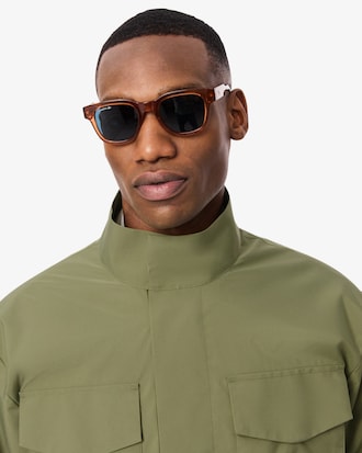 Mid-Length Water-Repellent Windbreaker Jacket