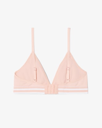 Ribbed Cotton Triangle Bralette