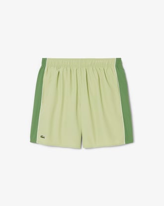 Mid Length Colorblock Swim Trunks