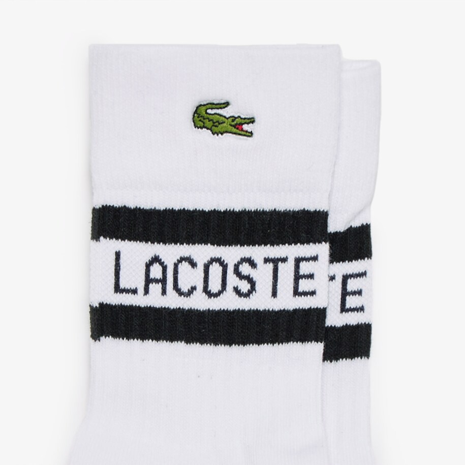 Men S Lacoste Sport Lettered Cotton Blend Socks Lacoste
