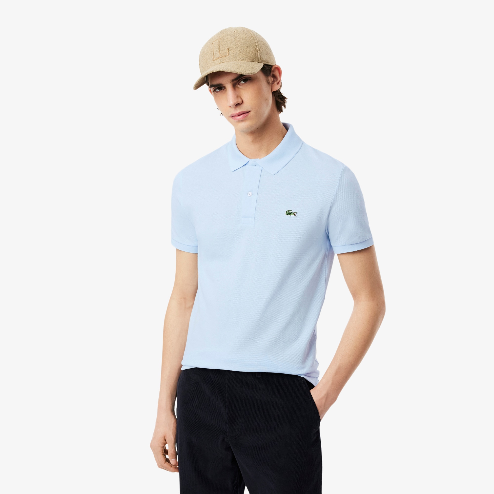 slim fit lacoste polo