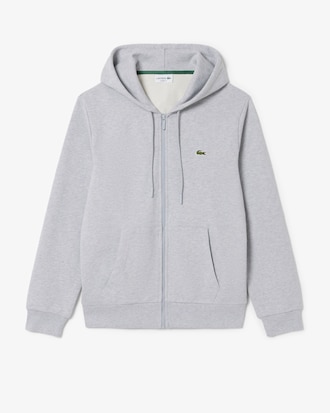 Classic Fit Zipped Fleece Sweatshirt