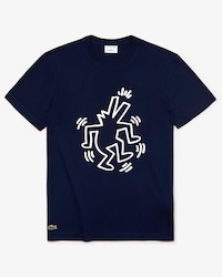 Men's Keith Haring Print Crew Neck Regular Fit Cotton T-shirt