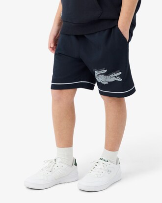 Striped Taffeta Sport Shorts