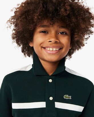 Colour-Block Petit Piqu&eacute; Polo Shirt