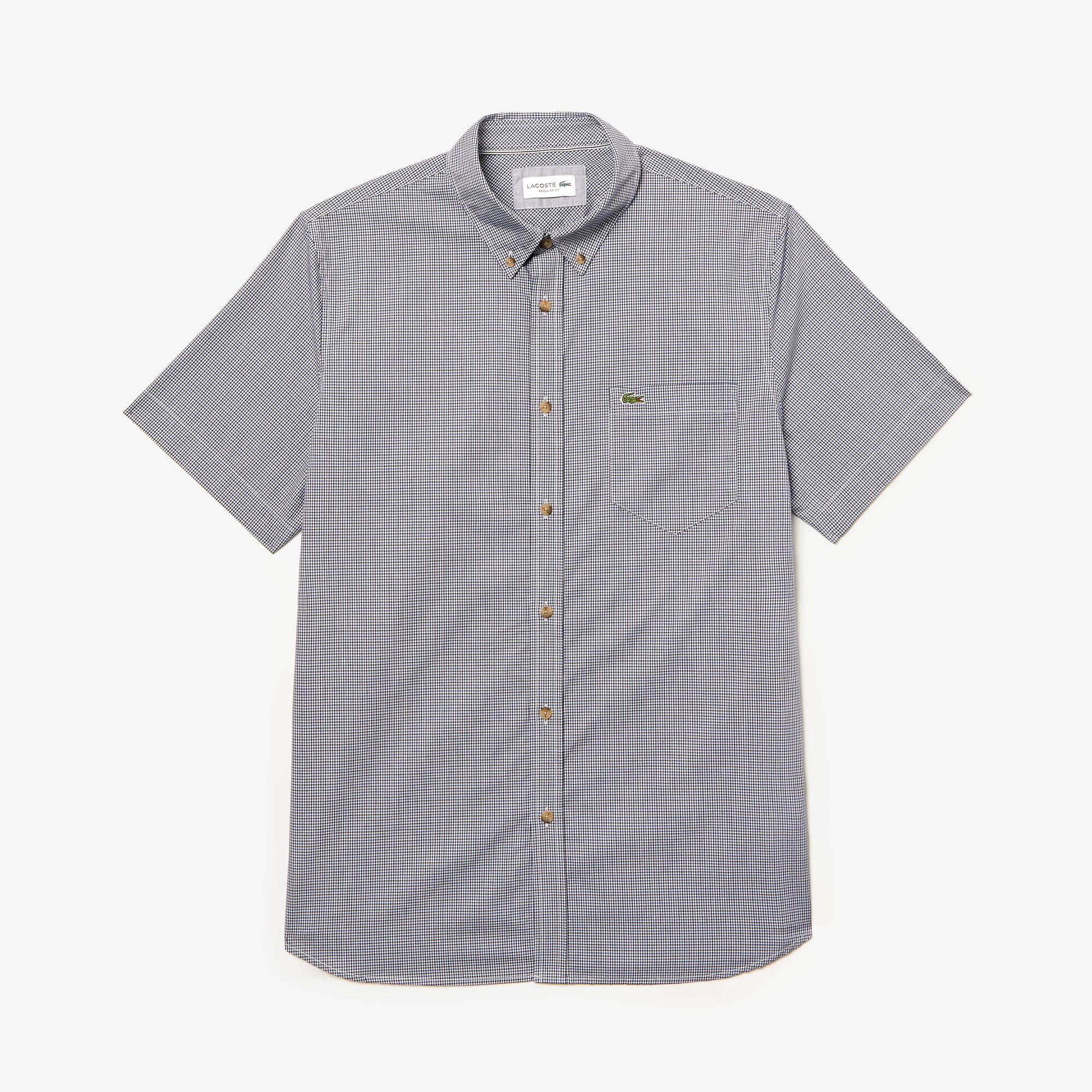 lacoste gingham shirt