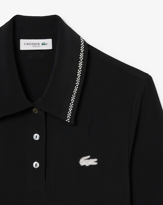 L.12.D Slim Fit Diamanté Pop Polo Shirt