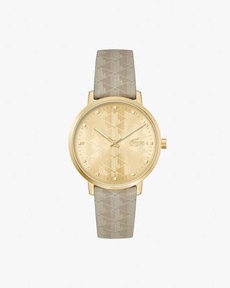 Three Hand Crocorigin Leather Watch