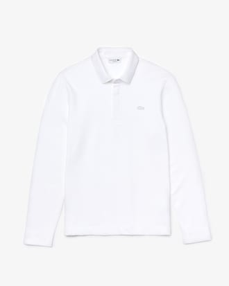 Men's Long-sleeve Lacoste Paris Polo Shirt Regular Fit Stretch Cotton Piqu&eacute;