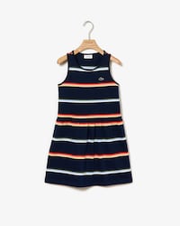 Girls' Colourblock Cotton Piqu&eacute; Dress