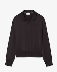 Relaxed Fit Satin Polo Shirt