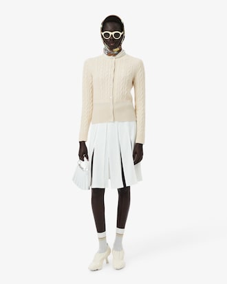 Runway Cashmere Cable Knit Cardigan
