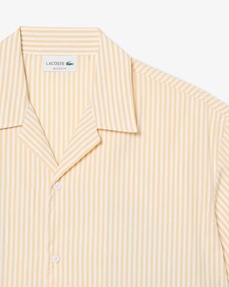 Relaxed Fit Striped Crocodile Shirt