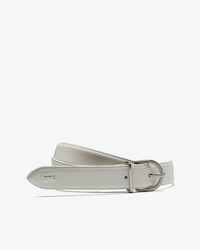 Women's L.12.12 Lacoste Engraved Tongue Buckle Leather Belt