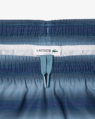Striped Taffeta Swim Trunks