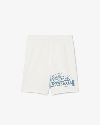 Graphic Cotton Fleece Shorts