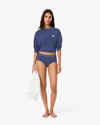 Stretch Cotton Logo Waist Shorts
