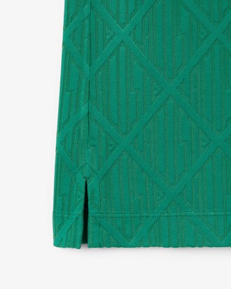 Runway Slim Fit Monogram Jacquard Polo