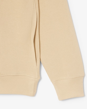 Zip-Up High Neck Interlock Sweatshirt