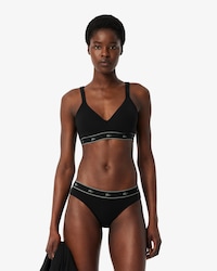 Padded Stretch Cotton Triangle Bralette
