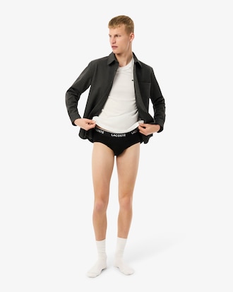 3-Pack Plain Cotton Logo Briefs