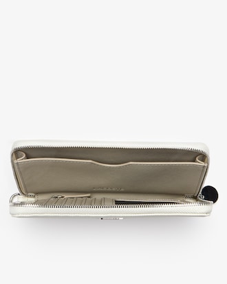 Women's Daily Classic Wrist Loop Coated Canvas Wallet