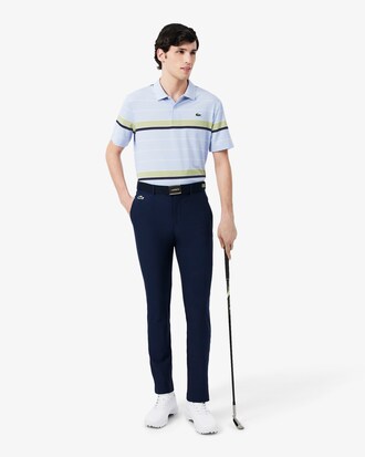 Regular Fit Ultra Dry Striped Golf Polo Shirt
