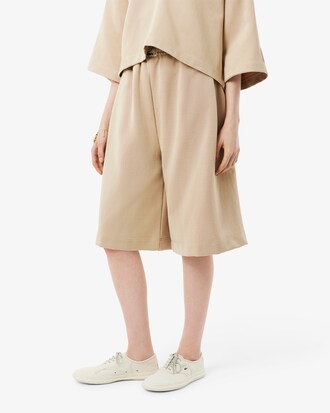 Runway Oversized Satin Bermuda Shorts