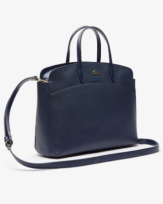 Women's Chantaco Piqu&eacute; Leather Zip Pocket Tote Bag