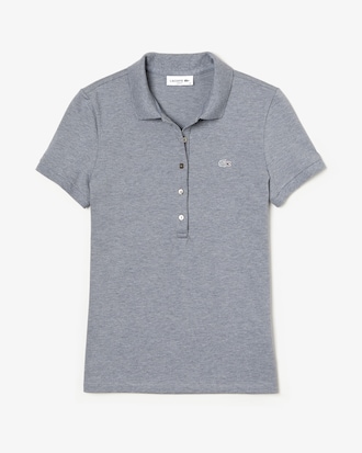 Women's Lacoste Slim Fit Stretch Mini Cotton Piqu&eacute; Polo Shirt