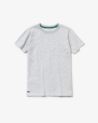 Boys' Lacoste SPORT Crew Neck Oversized Croc Print Jersey T-shirt
