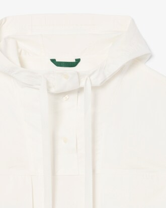 Oversized Hooded Cotton Pull-Over Jacket