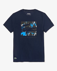 Men's Lacoste SPORT x Novak Djokovic Camouflage Croc Logo T-shirt