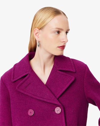 Runway Slub Wool Pea Coat